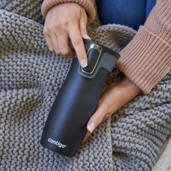 Contigo West Loop Ποτήρι Θερμός Ανοξείδωτο BPA Free 470ml Μαύρο με Επιστόμιο 2095800