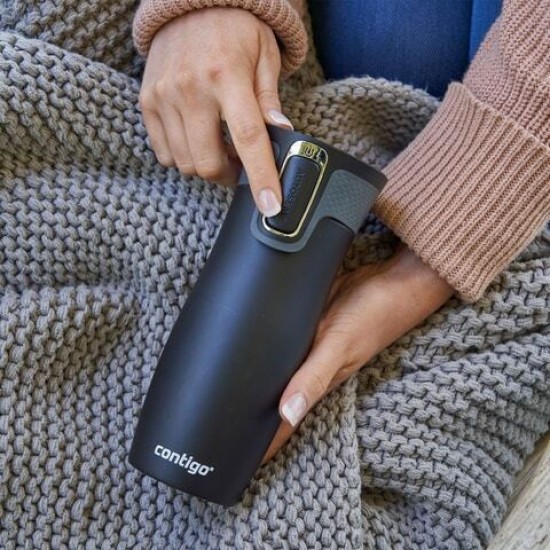 Contigo West Loop Ποτήρι Θερμός Ανοξείδωτο BPA Free 470ml Μαύρο με Επιστόμιο 2095800 Contigo West Loop Ποτήρι Θερμός Ανοξείδωτο BPA Free 470ml Μαύρο με Επιστόμιο 2095800