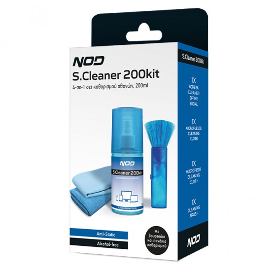 NOD Καθαριστικό Οθόνης 200ml 141-0237