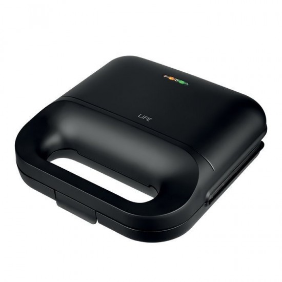 Life Τοστιέρα Γκριλιέρα 750W Μαύρη 221-0437