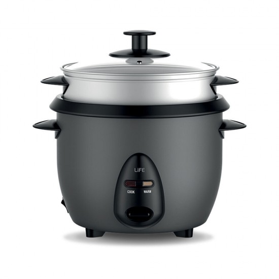 Life Rice Cooker 400W με Χωρητικότητα 1lt 221-0432 Life Rice Cooker 400W με Χωρητικότητα 1lt 221-0432