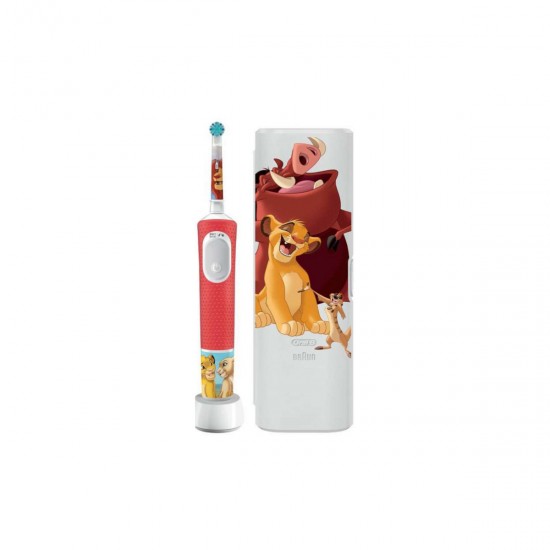 Oral-B Vitality Pro Παιδική Ηλεκτρική Οδοντόβουρτσα με Χρονόμετρο για 3+ Χρονών Lion King με Θήκη Ταξιδίου