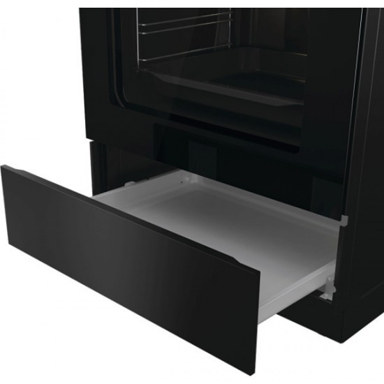 Gorenje GEC6C40BG Κουζίνα 71lt με Κεραμικές Εστίες Π60εκ. Μαύρη