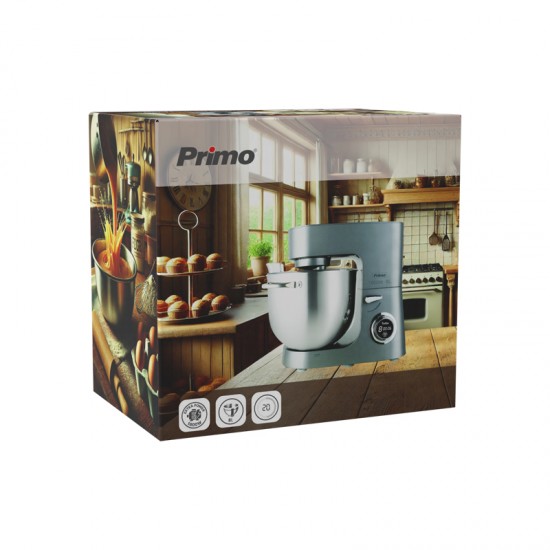 Primo PRMB-40529 Κουζινομηχανή 1800W με Ανοξείδωτο Κάδο 8lt