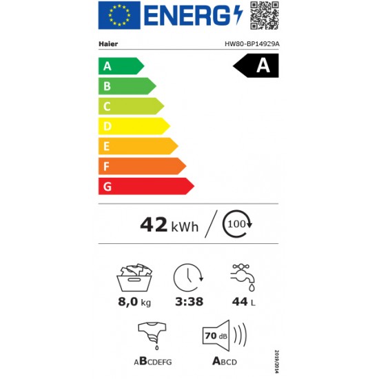 Haier Πλυντήριο Ρούχων 8kg με Τεχνολογία Ατμού 1400 Στροφών Pillow Drum HW80-BP14929A Haier Πλυντήριο Ρούχων 8kg με Τεχνολογία Ατμού 1400 Στροφών Pillow Drum HW80-BP14929A