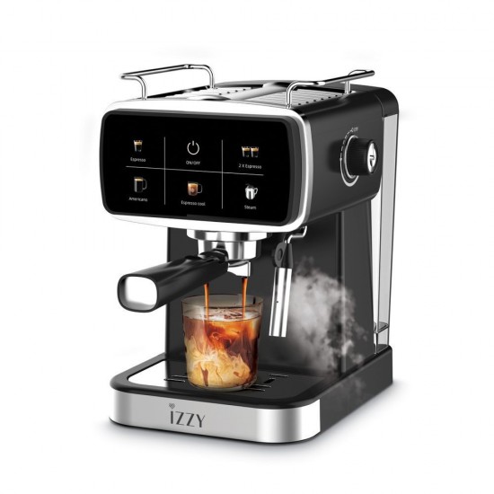 Izzy Dolce Μηχανή Espresso 1350W Πίεσης 20bar Μαύρη