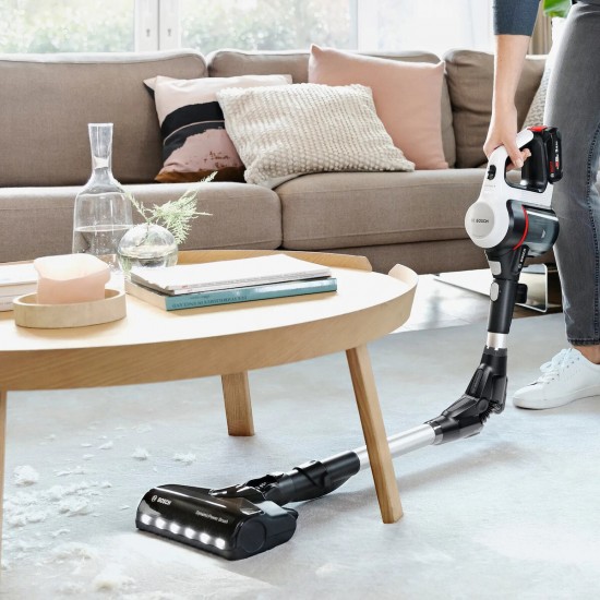 Bosch Unlimited 7 Επαναφορτιζόμενη Σκούπα 2 σε 1 Stick & Χειρός 18V White