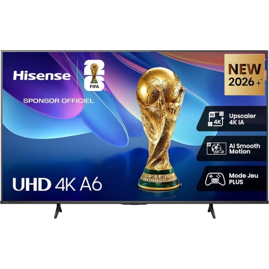 Hisense Smart Τηλεόραση 50" 4K UHD LED A6S HDR (2026) 50A6S