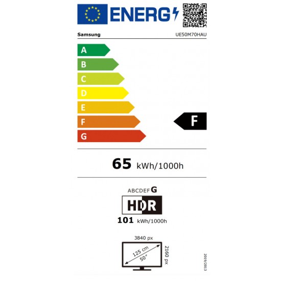Samsung Smart Τηλεόραση 50" 4K UHD Mini LED UE50M70HAUXXH HDR (2026)