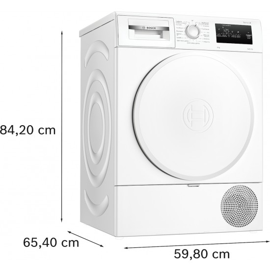 Bosch Serie 4 Στεγνωτήριο 8kg με Αντλία Θερμότητας Bosch Serie 4 Στεγνωτήριο 8kg με Αντλία Θερμότητας