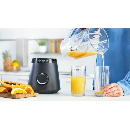 Bosch Serie 4 MMB6141B Μπλέντερ με Κανάτα Tritan 1.5 lt 1200W Μαύρο