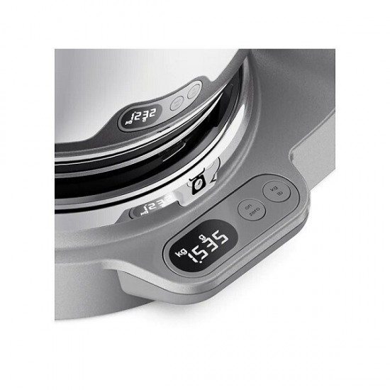 Kenwood KVL85.124SI Titanium Chef Baker XL Κουζινομηχανή 1200W με Ανοξείδωτο Κάδο 7lt Γκρι