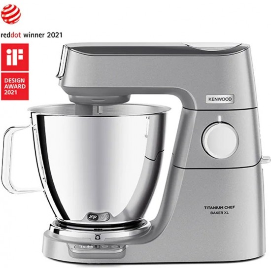 Kenwood KVL85.124SI Titanium Chef Baker XL Κουζινομηχανή 1200W με Ανοξείδωτο Κάδο 7lt Γκρι
