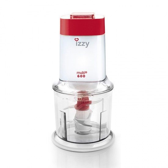 Izzy Multi 600 Red Πολυκόπτης Multi 600W με Δοχείο 600ml
