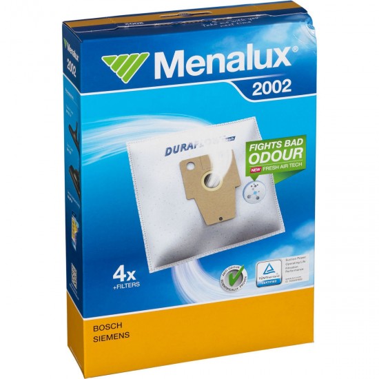Menalux 2002 Σακούλες Σκούπας Συμβατή με Σκούπα Bosch, Siemens , Priveleg