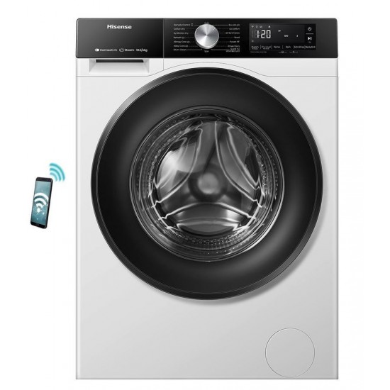 Hisense WD3S1043BW3 Πλυντήριο-Στεγνωτήριο Ρούχων 10.5kg/6kg Ατμού 1400 Στροφές Wi-Fi Hisense WD3S1043BW3 Πλυντήριο-Στεγνωτήριο Ρούχων 10.5kg/6kg Ατμού 1400 Στροφές Wi-Fi