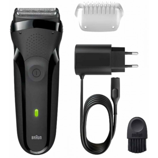 Braun Series 3 300S/BLK Περιστρεφόμενη Ξυριστική Μηχανή Προσώπου Επαναφορτιζόμενη