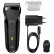 Braun Series 3 300S/BLK Περιστρεφόμενη Ξυριστική Μηχανή Προσώπου Επαναφορτιζόμενη