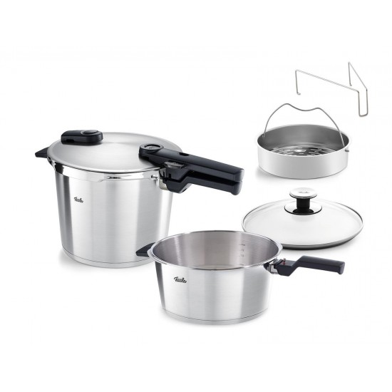 Fissler Vitaquick Premium Set Quattro Χύτρες Ταχύτητας 6lt + 3.5lt 602-410-13-090/0 Fissler Vitaquick Premium Set Quattro Χύτρες Ταχύτητας 6lt + 3.5lt 602-410-13-090/0