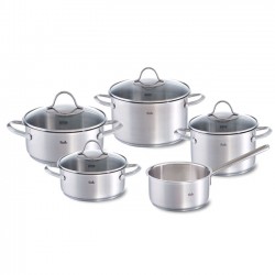 Fissler Paris Σετ Μαγειρικά Σκεύη από Ανοξείδωτο Ατσάλι 5 Σκευών