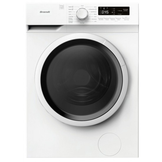 Brandt Πλυντήριο Ρούχων 10kg με Τεχνολογία Ατμού 1400 Στροφών WFB503QWG
