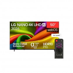 LG Smart Τηλεόραση 50" 4K UHD LED AI NU85 HDR (2026) 50NU850B6LA